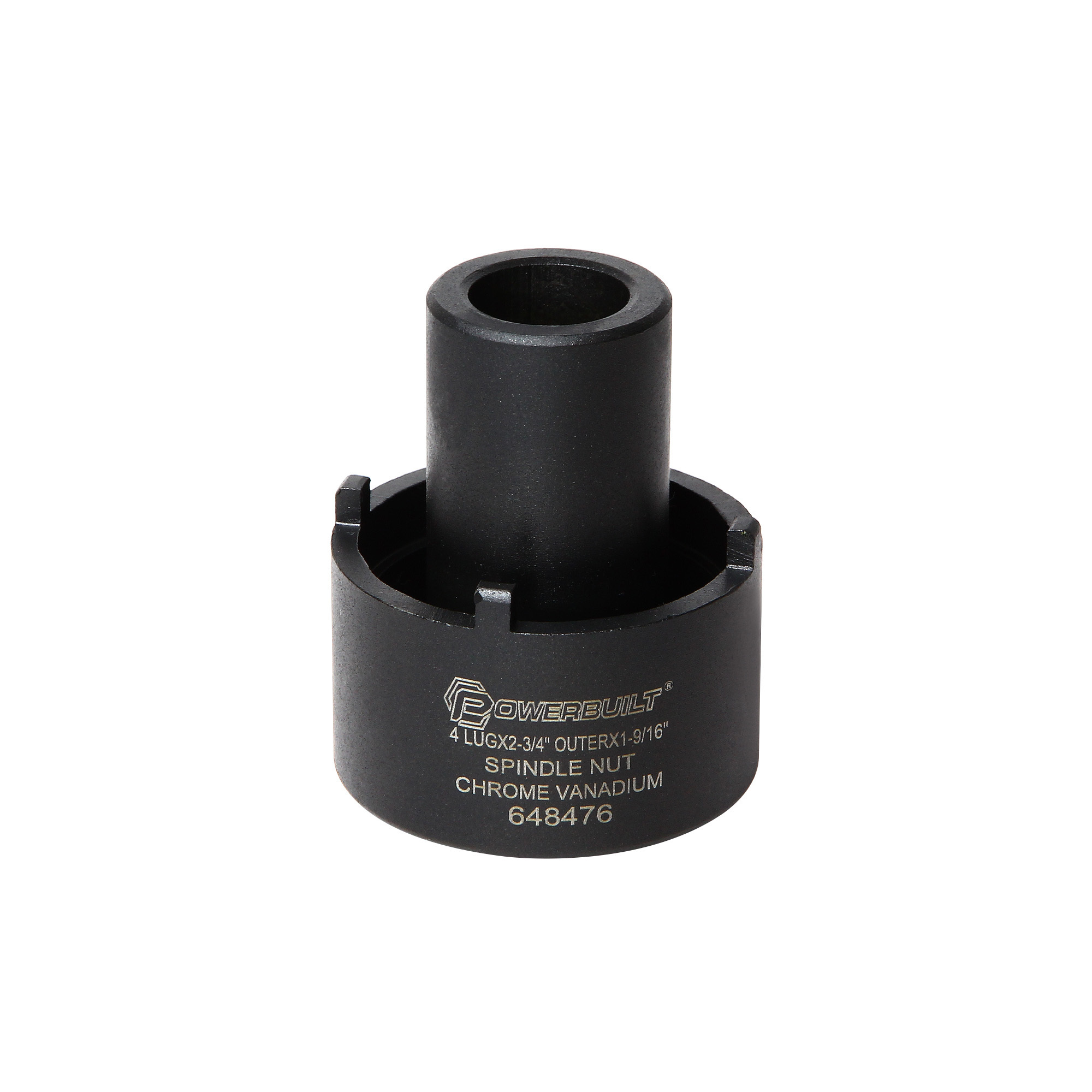 Powerbuilt, Spindle Nut Socket - 4 Lugs Special (Ford), Model # 648476